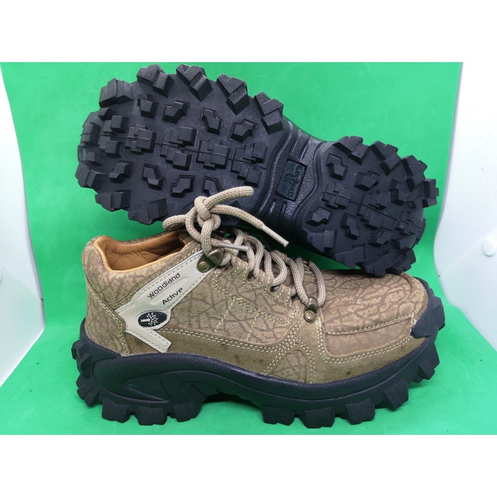 Woodland Active Tracker Forest Olive Hiking Boots Leather Michelin Soles Size 7